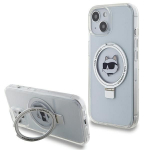Tagakaaned Karl Lagerfeld  Karl Lagerfeld KLHMP15SHMRSCHH iPhone 15 6.1" white/white hardcase Ring Stand Choupette Head MagSafe