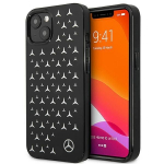 Tagakaaned Mercedes-Benz  Mercedes Silver Stars Pattern Case for iPhone 13 mini - Black