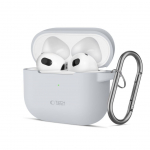 Korpus k&otilde;rvaklappidele Tech-Protect Apple AirPods 3 Silicone Hook Case Gray