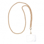 Muu OEM  CHAIN #83 Phone lanyard, Phone pendant / cord length 80cm (40cm in the loop) / on neck - gold