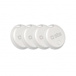 Muud kaubad SBS  SBS Track My Circle locator compatible with Apple Find My set of 4 - white