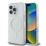 Muu telefoni lisavarustus Guess Guess GUHMP16LHFGERET iPhone 16 Pro 6.3" transparent hardcase IML Glitter Circle MagSafe