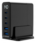 Laadijad ja juhtmed Gembird CHARGER USB UNIVERSAL 4P 140W/TA-UC-2A3C-PD140-01-BK