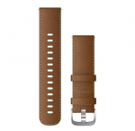 Rihm Garmin Quick Release Bands (22 mm) Brown Italian Leather, silver hardware