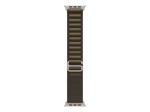 Rihm Apple  49mm Dark Olive Alpine Loop - Medium - Natural Titanium Finish |