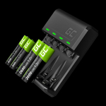 Kontoritarbed Green cell  Green Cell GRADGC01 VitalCharger charger for AA/AAA batteries Micro-USB+USB-C