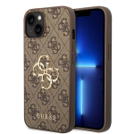 Tagakaaned Guess Guess GUHCP15S4GMGBR iPhone 15 6.1" brown/brown hardcase 4G Big Metal Logo
