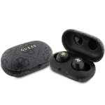 Tagakaaned Guess  Guess 4G Metal TWS Headphones with ENC Charging Station - Black
