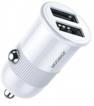 Autolaadijad Joyroom 3,1 A dual port smart car charger white (C-A06 White