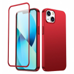 Tagakaaned Joyroom  Joyroom 360 Full Case front and back cover for iPhone 13 + tempered glass screen protector red (JR-BP927 red)