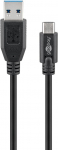 Kaabel Goobay  Sync & Charge Super Speed 73141 3 m, Black, USB 3.0 type A (male), USB -C