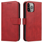 Tagakaaned Hurtel  Magnet Case for Samsung Galaxy S23 Ultra flip cover wallet stand red