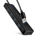 Laadija Axagon Travel four-port USB-A 5Gbps hub | HUE-C1A