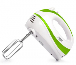 Mikserid ja blenderid Adler Mixer AD 4205 g Hand Mixer, 300 W, Number of speeds 5, Turbo mode, White/Green