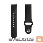 Rihm Evelatus  Evelatus 20mm Silicone Loop Watch Straps (S/M 110mm) Black