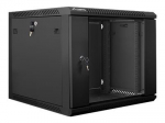 Serverid Lanberg Rack cabinet 19" wall-mount 9U/600x600 (flat pack) V2, black |