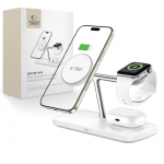 Muud kaubad Tech-Protect Tech-Protect QI15W-A45 3in1 Wireless Charger with MagSafe for Apple Devices - White