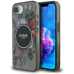Muud kaubad Guess Guess IML Flowers MagSafe iPhone 16e Case - Black