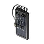 V&auml;line aku Setty Setty solar power bank SLR-100 10000 mAh black