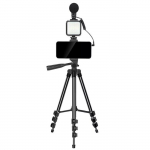 Selfie pulk Elight M5 Vlog Smartphone Fix Video & Photo kit with Led light / Microphone / Tripod 1.3m / remote