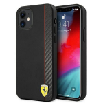 Tagakaaned Ferrari  Ferrari FESAXHCP12SBK iPhone 12 mini 5.4" black/black hardcase On Track Carbon Stripe
