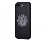 Tagakaaned Devia Apple iPhone 7 Plus/8 Plus Flower Embroidery Case Black