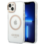 Tagakaaned Guess  Guess GUHMP14SHTRMD iPhone 14 6.1 "gold / gold hard case Metal Outline Magsafe