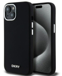 Tagakaaned DKNY Apple iPhone 15 hardcase Liquid Silicone Small Metal Logo MagSafe Black