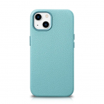 Tagakaaned iCarer  iCarer Litchi Premium Leather Case iPhone 14 Plus Magnetic Leather Case with MagSafe Green (WMI14220711-GN)