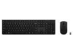 Arvuti klaviatuur Lenovo  Professional Wireless Rechargeable Keyboard and Mouse Combo AI - US English |