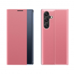 Tagakaaned Hurtel  New Sleep Case Cover with Flip and Stand for Samsung Galaxy S25 Edge - Pink