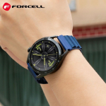 Rihm Forcell  Strap to Samsung Galaxy Watch Forcell F-Design FS05 polyester fiber buckle 20 mm navy