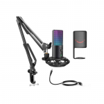 Muu arvutitarvik FIFINE  RGB, USB MICROPHONE BUNDLE WITH ARM STAND & SHOCK MOUNT FOR STREAMING FIFINE T669 PRO