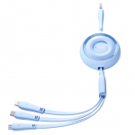 Muud kaubad Joyroom  Joyroom Colorful Series S-A40 Cable Retractable 3in1 USB-A - USB-C / Lightning / Micro USB 1m - Blue