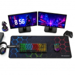 Hiirematt Wozinsky Wozinsky WPD-B800 Gaming Desk Pad 800x300mm Waterproof with Pattern - Black
