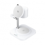 Adaptrid Acefast  Acefast E39 Qi2.2 25W 4-in-1 Wireless Desk Charger for Phone, Watch, and Headphones with Night Light - White