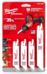 Kodu ja remondi jaoks Milwaukee  Milwaukee Hackzall Blade Set- Pack of 10