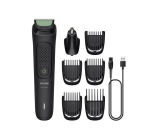 Trimmer Philips  PHILIPS Multigroom series 3000 trimmeris (7-in-1)  melns ar zaļu 8720689026543