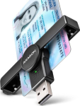 Muu arvutitarvik Axagon  Axagon Foldable pocket USB-A contact Smart / ID card reader.