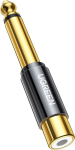 &Uuml;leminek Ugreen  Ugreen adapter from 6.35 mm jack (male) to RCA (female) gold (AV169)
