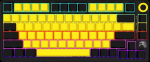 Arvuti klaviatuur LORGAR  LORGAR KBP7075W  Wireless 75% Mechanical Gaming Keyboard Pro  Black/yellow  EN layout