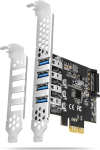 Arvuti korpus iLike  AXAGON PCEU-43RS PCIe Adapter 4x USB3.0 UASP VIA  15-pin SATA Stromversorgung