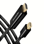 Kaabel iLike  AXAGON RVDM-HI14C2 Mini-DisplayPort zu HDMI Adapterkabel  4K/30 Hz  180 cm lang - schwarz