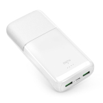V&auml;line aku Puro  Powerbank Puro DAILY 20 PLUS 20000mAh 2x USB-A / 1x USB-C 22.5W PD AFC - white