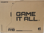 S&uuml;learvuti Gigabyte SALE OUT. GAMING A18 3VHK3EEC94SH 18" WQXGA AMD Ryzen 7 260/16GB/1TB/RTX 5060/Win11 Home/ENG kbd/2Y Warranty | A18 Gaming 3VH | Black Steel | 18 " | IPS | WQXGA | 2560 x 1600 pixels | 165 Hz | Anti-glare | AMD Ryzen 7 | 260 | 16 G ...