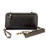 Universaal mobiiltasku Evelatus Universal Leather Zipper Design Wallet Black