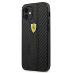 Tagakaaned Ferrari  Ferrari FESNECHCP12SBK iPhone 12 mini 5.4" black/black hardcase On Track PU Carbon
