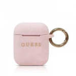 Korpus k&otilde;rvaklappidele Guess - AirPods Silicone Case Pink