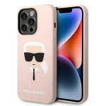Tagakaaned Karl Lagerfeld  Karl Lagerfeld KLHMP14LSLKHLP iPhone 14 Pro 6.1 "hardcase light pink / light pink Silicone Karl`s Head Magsafe