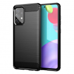 Tagakaaned Hurtel  Carbon Case Flexible Cover TPU Case for Samsung Galaxy A72 4G black